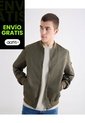 Chaqueta Bomber Basica  Para Hombre Verde Seven Seven de Seven Seven