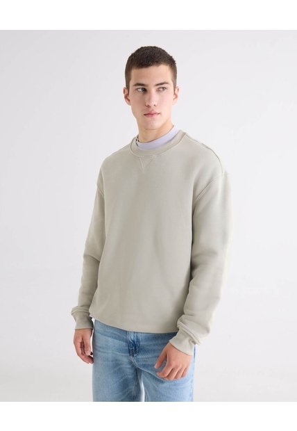 Buzo Regular Cuello V  Para Hombre Gris Seven Seven