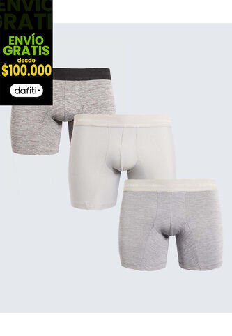 Pantaloncillo Para Hombre Boxer Bragueta Medio Color Gris Marca Seven Seven #45000378 Seven Seven