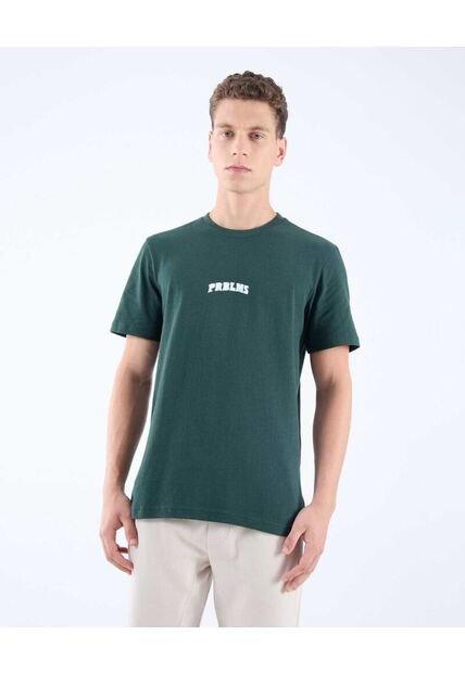 Camiseta Para Hombre Manga Corta Color Verde Oscuro Marca Seven Seven #45092625