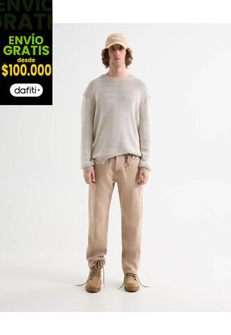 Jean Para Hombre Loose Color Beige Marca Seven Seven #45160611 Seven Seven