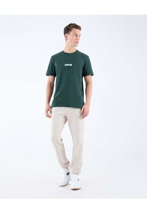 Camiseta Para Hombre Manga Corta Color Verde Oscuro Marca Seven Seven #45092625