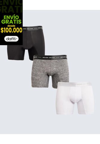 Pantaloncillo Para Hombre Boxer Filete Medio Color Blanco Marca Seven Seven #45000377 Seven Seven