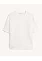 Camiseta Oversize Texturizada  Para Hombre Blanco Seven Seven de Seven Seven