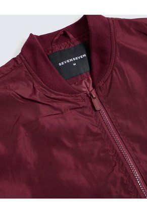 Chaqueta Para Hombre Bomber Color Vino Marca Seven Seven #45080442