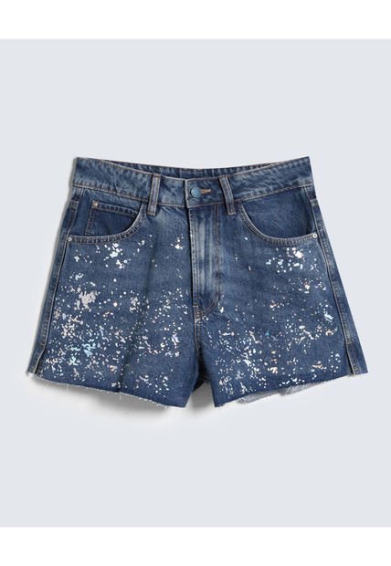 Short Para Mujer  Color Azul Medio Marca Seven Seven #28191014