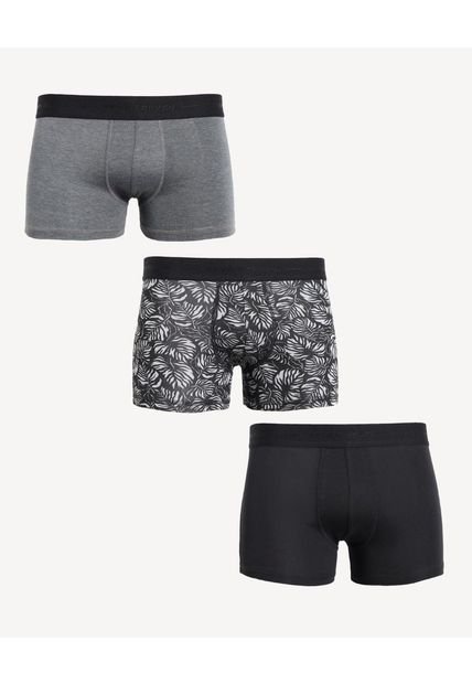 Boxer Para Hombre Filete Corto Algodón Color Negro Marca Seven Seven #45000381