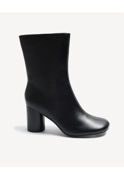 Botines Tacón Negro  Para Mujer Negro Seven Seven