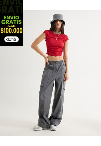 Pantalón Para Mujer Moda Color Gris Marca Seven Seven #28071868 Seven Seven