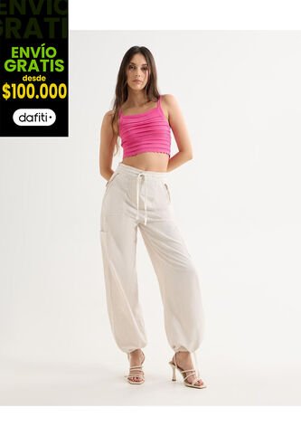 Pantalón Para Mujer Moda Color Marfil Marca Seven Seven #28071844 Seven Seven