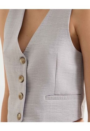 Chaleco Para Mujer Color Crema Marca Seven Seven #28250127