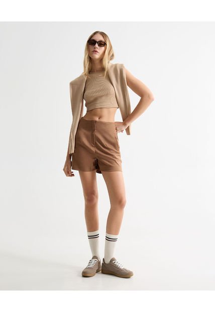 Short Para Mujer  Color Salmon Marca Seven Seven #28191058