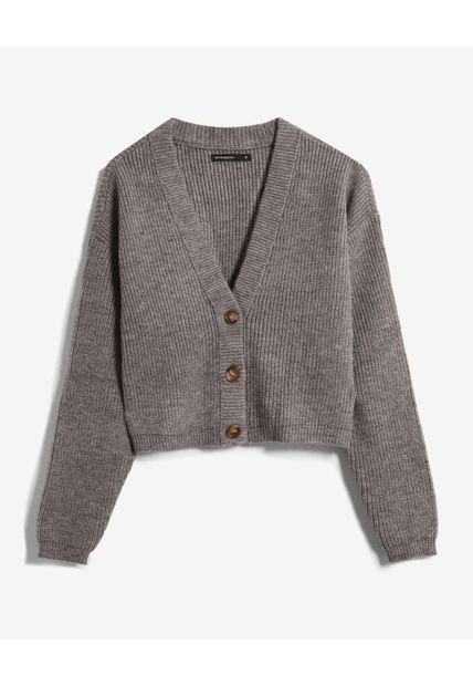 Saco Para Mujer Cuello V Color Gris Marca Seven Seven #28330685