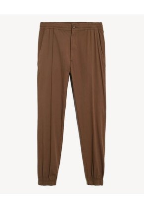 Pantalón Carrot Ligero Para Hombre Café Seven Seven