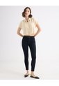 Blusa Camisera Crop Top  Para Mujer Beige Seven Seven de Seven Seven