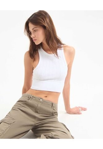 Camiseta Para Mujer Manga Sisa Color Crudo Marca Seven Seven #28096121 Seven Seven