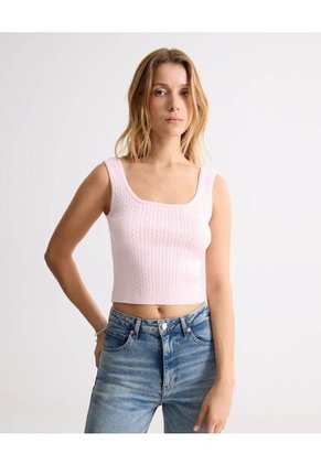 Camiseta Para Mujer Manga Sisa Moda Color Rosado Marca Seven Seven #28096290