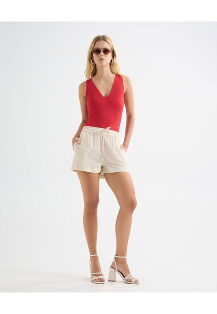 Short Para Mujer  Color Crudo Marca Seven Seven #28191062
