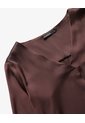 Blusa Cuello V Mangas Ajustables  Para Mujer Celeste Seven Seven de Seven Seven