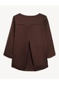 Blusa Cuello V Mangas Ajustables  Para Mujer Celeste Seven Seven de Seven Seven