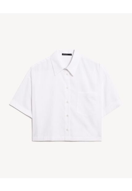 Blusa  Para Mujer Manga Corta Color Blanco Marca Seven Seven #28129064