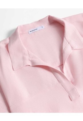 Blusa  Para Mujer Manga Corta Color Rosa Marca Seven Seven #28124161