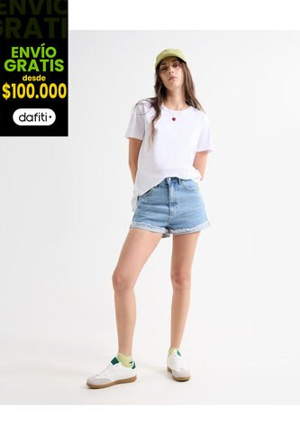 Short Para Mujer  Color Azul Medio Marca Seven Seven #28191075 Seven Seven