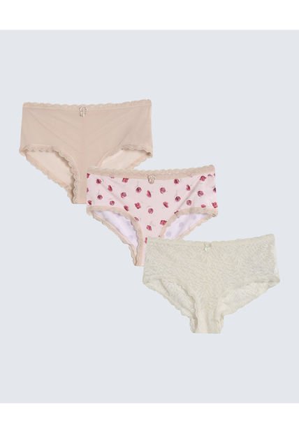 Panty Para Mujer Cachetero Color Rosa  Marca Seven Seven #28800099