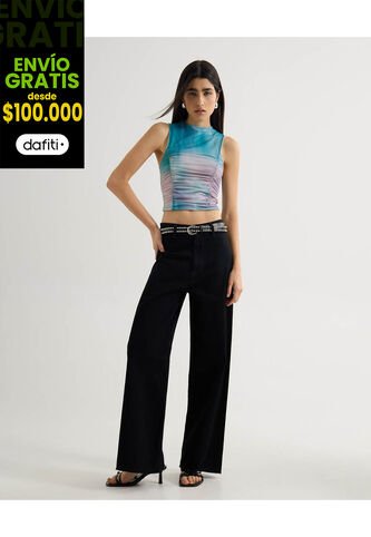 Jean Para Mujer Retro Color Negro Marca Seven Seven #28160948 Seven Seven