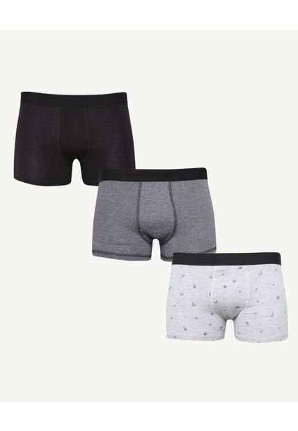 Boxer Para Hombre Fleat Seamer Color Gris  Marca Seven Seven #45000171
