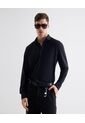 Camisa Cuello Gales  Para Hombre Negro Seven Seven de Seven Seven