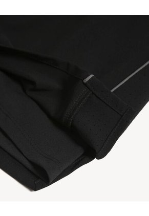 Short Running Con Boxer Interno  Para Mujer Negro Seven Seven