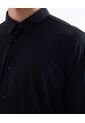 Camisa Cuello Gales  Para Hombre Negro Seven Seven de Seven Seven
