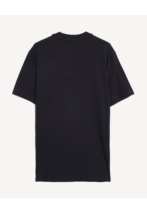 Camiseta Regular Básica  Para Hombre Negro Seven Seven