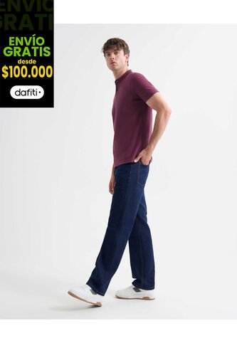 Jean Para Hombre Straight Color Azul Oscuro Marca Seven Seven #45160607 Seven Seven