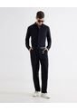 Camisa Cuello Gales  Para Hombre Negro Seven Seven de Seven Seven