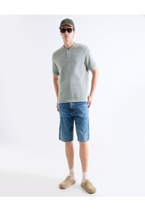 Bermuda Para Hombre Regular Largo Color Azul Marca Seven Seven #45100762