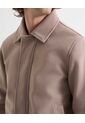 Camiseta Oversize Con Textura  Para Hombre Taupe Seven Seven de Seven Seven