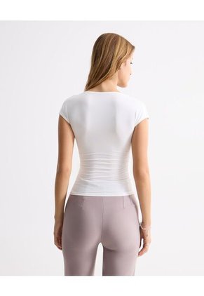 Camiseta Para Mujer Manga Corta Moda Color Crudo Marca Seven Seven #28096438