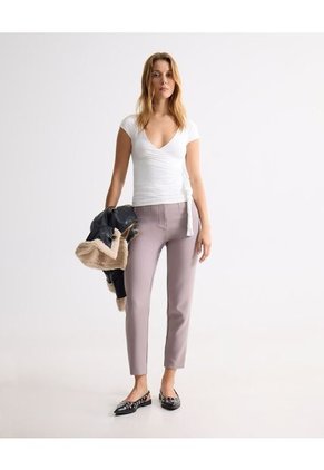 Camiseta Para Mujer Manga Corta Moda Color Crudo Marca Seven Seven #28096438