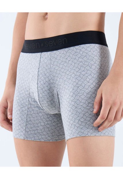 Boxer Para Hombre Fleat Seamer Medio Color Negro Marca Seven Seven #45000354