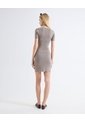 Vestido Mini Cuello Redondo  Para Mujer Café Seven Seven de Seven Seven