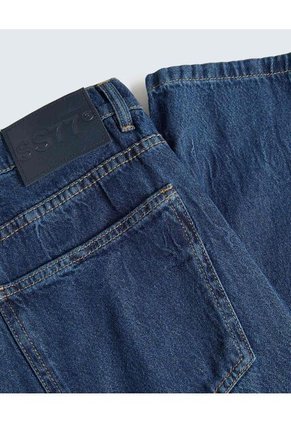 Jean Straight Tono Oscuro  Para Hombre Azul Seven Seven
