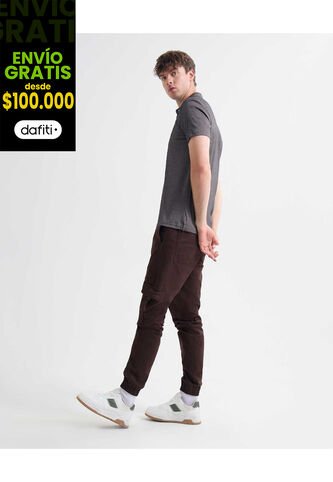 Pantalon Para Hombre Jogger Color Cafe Oscuro Marca Seven Seven #45071077 Seven Seven