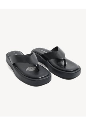 Sandalias Cruzadas Para Mujer Negro Seven Seven