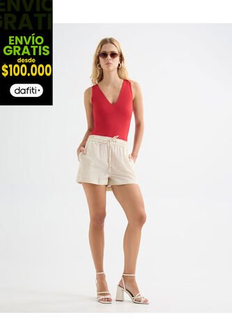 Short Para Mujer  Color Crudo Marca Seven Seven #28191062 Seven Seven