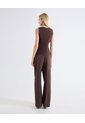 Chaleco Sastrero Abotonadura Frontal  Para Mujer Café Seven Seven de Seven Seven