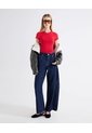 Jean Barrel Acabado Raw  Para Mujer Azul Seven Seven de Seven Seven