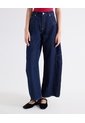 Jean Barrel Acabado Raw  Para Mujer Azul Seven Seven de Seven Seven
