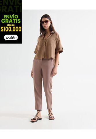 Pantalon Para Mujer  Color Taupe Marca Seven Seven #28071857 Seven Seven